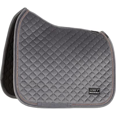 Dressuurdeken voor paarden in fluweel/steen ANKY