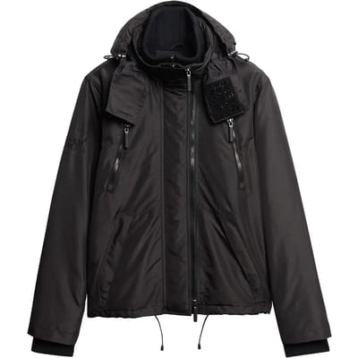 Solid Color Bomber Jacket with Zip Fastening and Four External Pockets