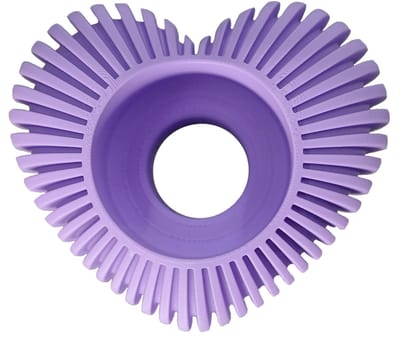 Waxinelichthouder Hart Gestreept - Paars - 3d geprint - Geschikt voor LED waxinelichtjes – Moderne woonaccessoire – Stijlvolle waxinelichthouder