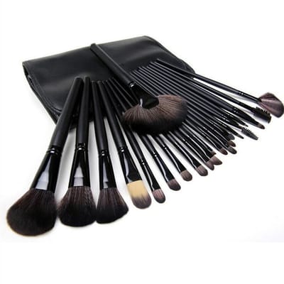 Professionele Make-up Kwasten - Kwastenset - Zwart - 24 stuks