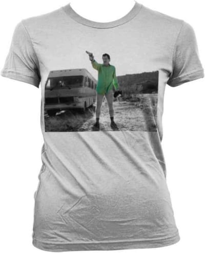 Breaking Bad Dames Tshirt -XL- Walter White Duotone Wit