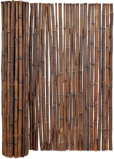 Bamboebaas® bamboemat Midi - B180 x H120 cm - Donkerbruin - Natuurlijke afscheiding - Schutting op rol - Duurzaam bamboe - Meer privacy - Tuin & balkon - Eenvoudige montage