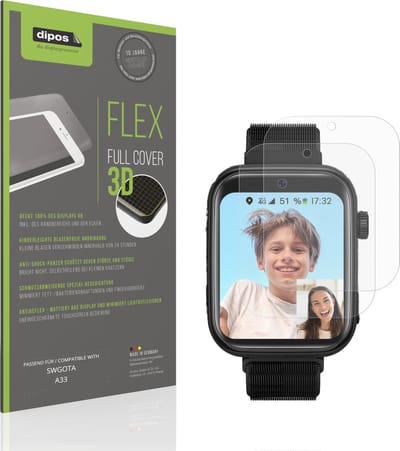dipos FLEX – 2x Matte Screenprotector geschikt voor SWGOTA A33 | Volledige Schermbescherming | Case-Friendly