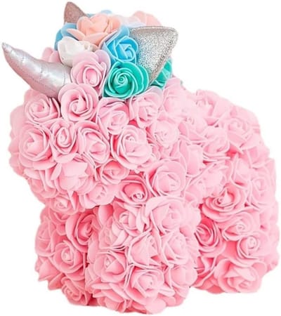 Handgemaakte Eternity Gift Box met Levensachtige Rozen voor Vriendin, Perfect voor Valentijnsdag, Bruiloft en Kerstdecoratie, Roze Schuimrozen