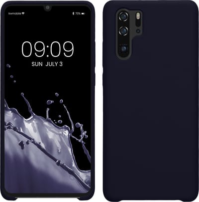 kwmobile telefoonhoesje geschikt voor Huawei P30 Pro - Hoesje met siliconen coating - Smartphone case in deep ocean
