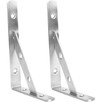 2 stuks Driehoekige Steunbeugel RVS Wandplank Tafelsteun