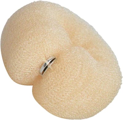 Haarbroodjesmaker - Knotmaker Bun Tool - Kapsels Maken - Zacht Nylon Materiaal - 18 x 4 cm - Beige
