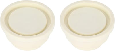 Allecto - Zwembad Ladder Stootkussens - Veiligheid - Rubber - Bescherming - Accessoire - Zwembadtrap - Plug - Grijs - 2 Stuks