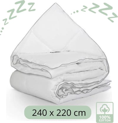 Droomtextiel All Season Dekbed - 100% Katoen - Hotelkwaliteit - Lits-Jumeaux 240x220 cm - Comfort & Ademend - Antiallergisch - Hoogwaardige Kwaliteit - Heerlijk Zacht