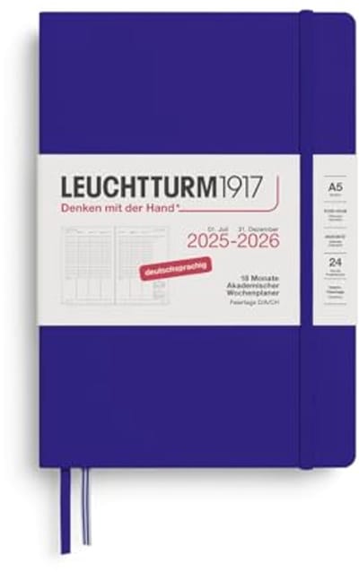 Academische Weekplanner Medium (A5) 2026 - 18 maanden (07.2025-12.2026) - Hardcover