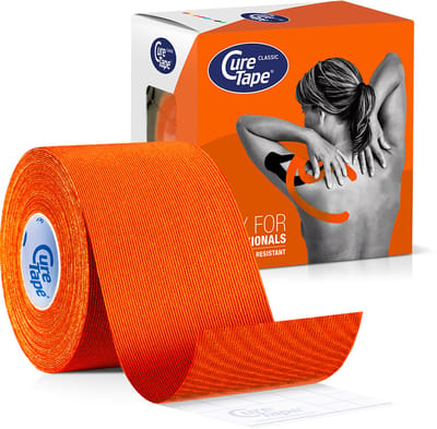 CureTape® Classic - Oranje - Kinesiotape - 5 cm x 5 m - 1 rol - Elastische tape - FysioTape - Kinesiologie Tape - Cure Tape