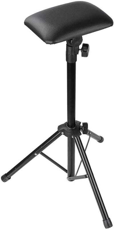 Verstelbare tattoo armleuning met stevige zwarte beensteun voor professionele tattoo-studio's en artiesten, 73-137 cm hoogte