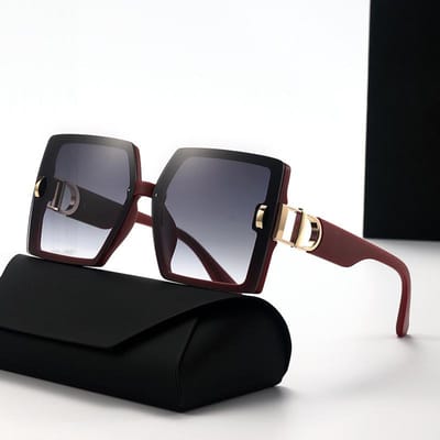 nieuwe high-end zonnebril met groot montuur D mill voor dames DS 25022 stijlvol UV-bescherming trendy modeaccessoire