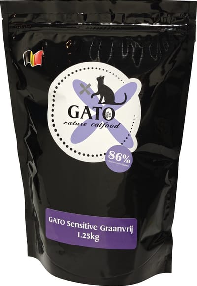 Gato Sensitive Graanvrij 1.25kg - graanvrij - kattenvoer - hypoallergeen