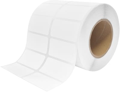 CombiCraft zelfklevende etiketten op rol 50 x 25 mm PP voor TT printers - 2500 etiketten