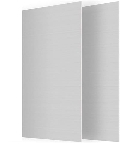 Aluminium Plaat - Metaal Plaatwerk - Hobby Projecten - Beschermende Film - 6x12 Inch - Zilver