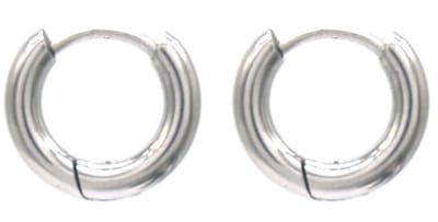 Oorringen - RVS - 12 mm - Zilverkleurig