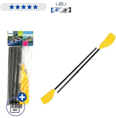 Bestway Opvouwbare Peddels 62015 124 cm - Folding Dinghy Paddle Set Voor Opblaasboot Kajak En Rubberboot - Lichtgewicht Kunststof Roeispanen Voor Watersport Met Ebook