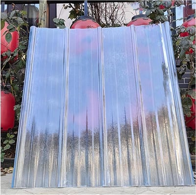 Dakplaten Polycarbonaat - Golfplaten Transparant - Bescherming Buiten - Hoge Lichttransmissie - 1 meter - Helder