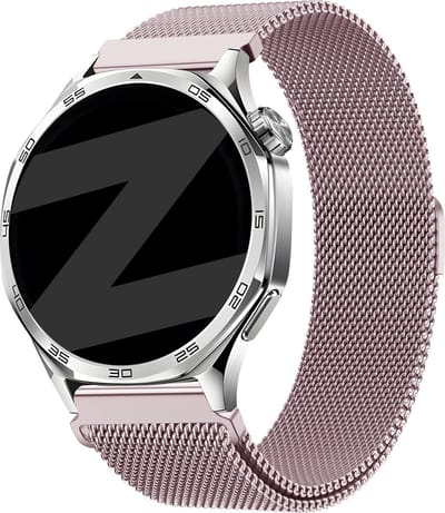 Bandz Smartwatch bandje Milanese 20mm - geschikt voor Samsung Galaxy Watch 7 40 & 44mm / 6 (Classic) / 5 (Pro) / 4 / FE / 3 - 41mm / Active - Polar Pacer / Unite / Ignite - Amazfit GTS 1/2/3/4 / Bip 3 Pro / U Pro - Roze