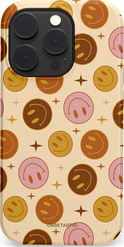 Casetastic Hoesje Geschikt voor Apple iPhone 14 Pro Magsafe - Stijlvolle Beschermende Duo-layer Case - Geluk