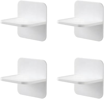 4 stuks - Zelfklevende meubelankers - Anti-kantel meubelankers - Ponsvrije lade- en borstankers - Veilig voor baby's - Veilig voor kinderen - Verwijderbaar - Geen schroeven nodig - Wit