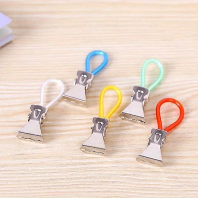 5 Pcs Pinces à Serviette Crochets Métalliques à Clipser Boucles Cintres Serviette à Main Pinces à Linge Suspendues Organisateur Cuisine Salle de Bain