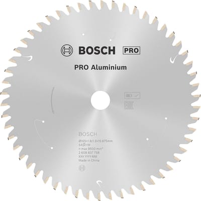 Bosch PRO Aluminium accu zaagblad voor cirkelzagen 165 x 1,8 x 15,875 mm - 2608837758