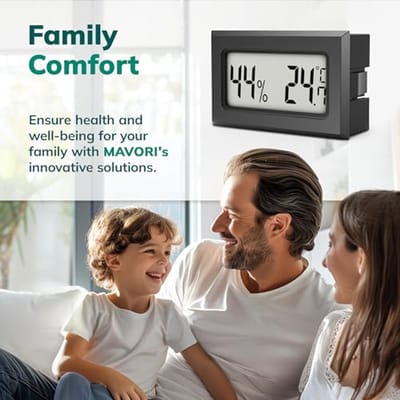 Mini Thermo-Hygrometer - Digitale Temperatuur en Luchtvochtigheidsmeter voor Betrouwbare Meetwaarden