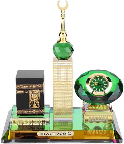 Decoratieve Figuren voor Thuis - Kaaba Kloktoren Model als Bureau Ornament - Islamitische Architectuur en Collectibles