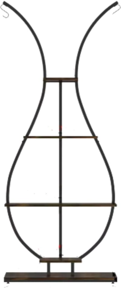 Plantenstandaard Madelief - Vaas vorm - Plantenrek - Plantentafel - Voor binnen & buitengebruik - Bloempothouder - Bamboe - Zonder verlichting