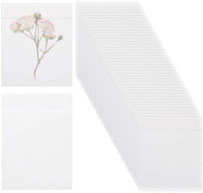 Dailygoods- Pergaminezakjes 60 stuks - Zelfklevende Papieren Draagtas - Waspapier Zakjes - Voor Koekjes/Snoep - 13 x 9,2 cm - Ideaal voor Verpakking