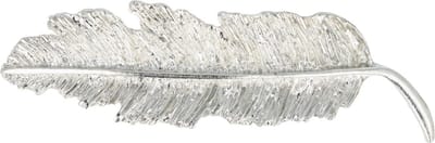 Haarsoires Haarspeld Patentspeld 7cm - Veervorm – Metaal – Zilver - Haarspelden voor Dames - Haarklem - Haarclip - Haaraccessoires - Hair Clip - Decoratieve Haaraccessoire