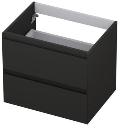 INK - Onderkast 2 Laden Greeploos Gelakt - 600x450x520 Mm - Mat Antraciet