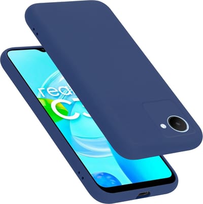 Cadorabo Hoesje geschikt voor Realme C30 / Narzo 50i PRIME in LIQUID BLAUW - Beschermhoes gemaakt van flexibel TPU silicone Case Cover