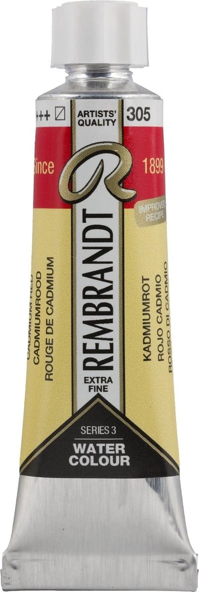 Rembrandt Aquarelverf Tube 10 ml Cadmiumrood 305