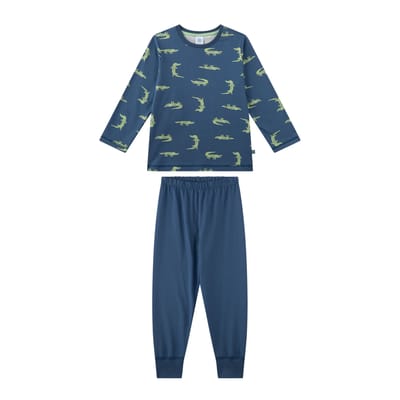Sanetta Pyjama Schlafanzug Krokodil lang Kids