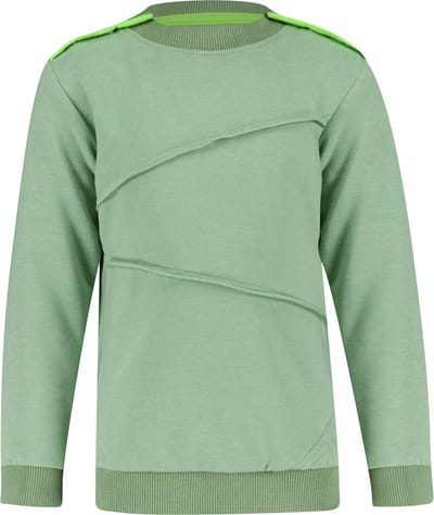 4PRESIDENT Sweater jongens - Mineral Green - Maat 74 - Jongens trui