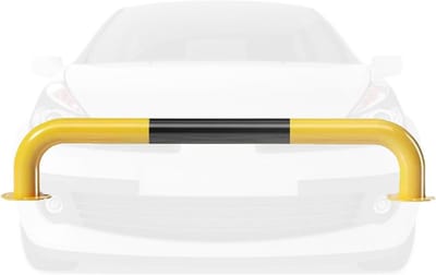 Parkeerpaal - Verkeerspaal - Verkeer sturen - Hoge zichtbaarheid - 76 mm diameter - Zwart Geel