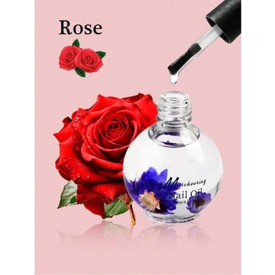 15ml Gedroogde Bloemen Nagelriemolie Voor Nagels Herstelt Droogheid Beschadigde Nagels En Nagelriemen, Nagelolie Nagelriem Hydrateert En Versterkt Nagelverzorging Nagelriemolie Rose