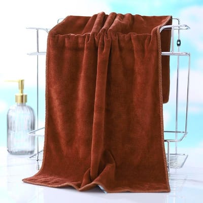 Microvezeldoeken Schoonheidssalon Handdoeken voor Haar Badhanddoeken Beddengoed Handdoeken Schoonmaak Auto Absorberende Handdoeken 70*140cm brown