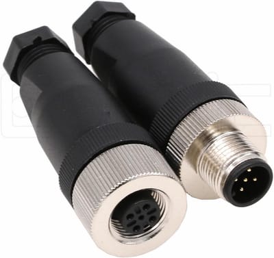 Waterdichte M12 5-pins Mannelijke en Vrouwelijke Luchtvaart Stekker voor Industriële Sensoren