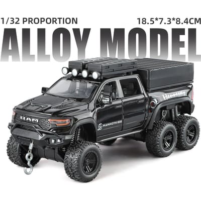 1:32 Ram 1500 Trx Viper Auto Model Speelgoed Deuren Openen Terugtrekken Legering Die-Cast Voertuigen Modellen Muziek Licht Cadeaus Voor Kinderen Jongens