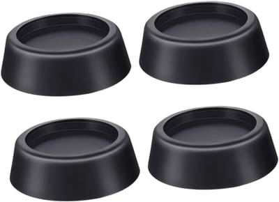 Wasmachinekussens - Anti-trillingspads - Apparaten Stabiliseren - Schokabsorberend & Geluiddempend - 6.5 x 6.5 cm - Zwart