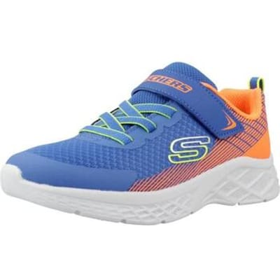 Skechers Microspec II kinder sneakers blauw - Maat 36 - Uitneembare zool