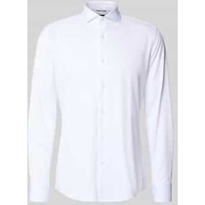 slim fit zakelijk overhemd van ademend materiaal model 'P-HANK-SPREAD'
