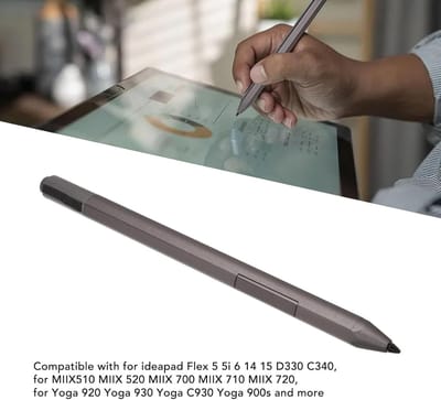 Stylus Pen - Digitale Pen Tekenpen - Digitaal Tekenen - 4096 Drukniveaus - 16 x 3 x 3 cm - Donkergrijs