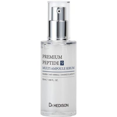 Dr. Hedison, Peptide 9, Anti-Rimpel, Ampullen Behandeling Serum, Voor Gezicht, Voor Vrouwen, 50 ml