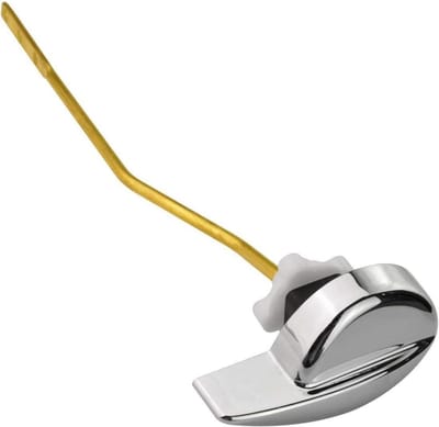 Toilet Spoelhendel - Reparatie Handvat - Toilet Reparatie - Koperen Hendel - 21 cm Lengte - Zilver