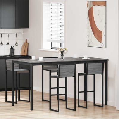 vidaXL - Staande - Bartafel - 2 - st - Bewerkt - hout - Rechthoekig